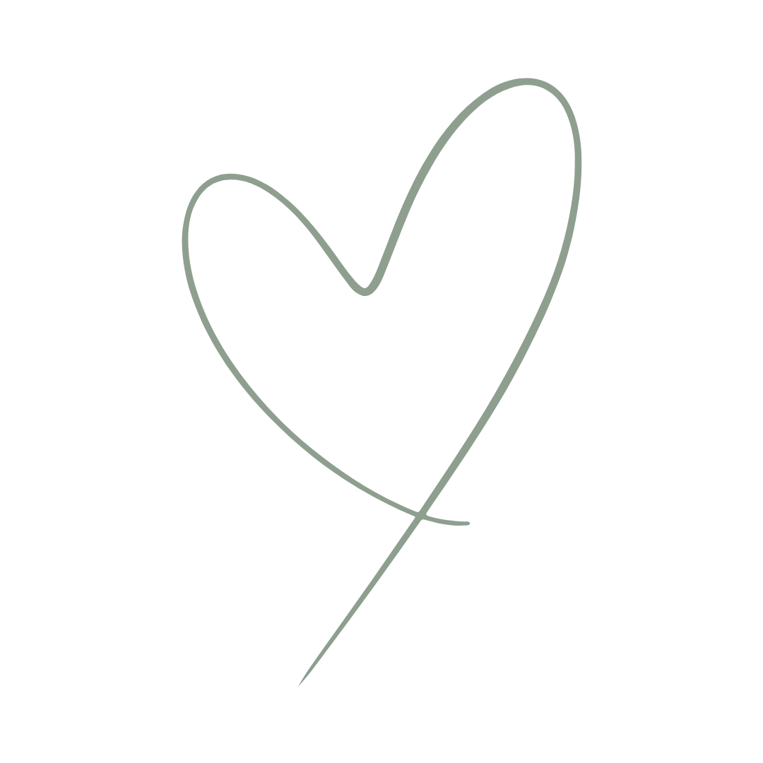 Stilisiertes Herz in einer Linie